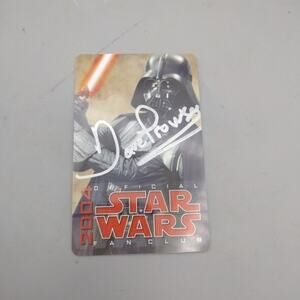Official Star Wars Fan Club 2004 Card Darth Vader David Prowse Signature